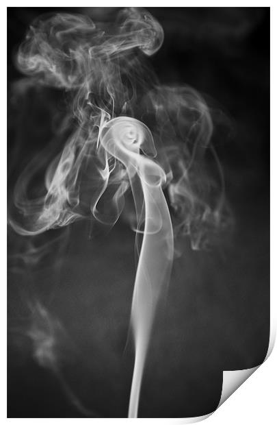 Naked Alien Candle Smoke Print by Mike Gorton