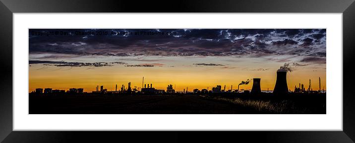  Saltend Chemical Works Framed Mounted Print by David Charlton