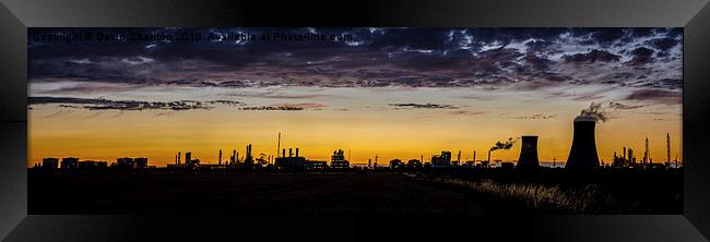  Saltend Chemical Works Framed Print by David Charlton