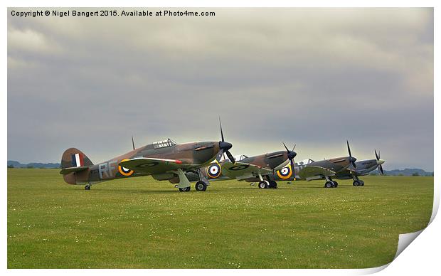  Flight Line Print by Nigel Bangert