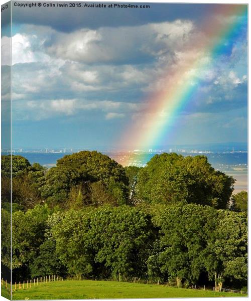  End of the rainbow Canvas Print by Colin irwin