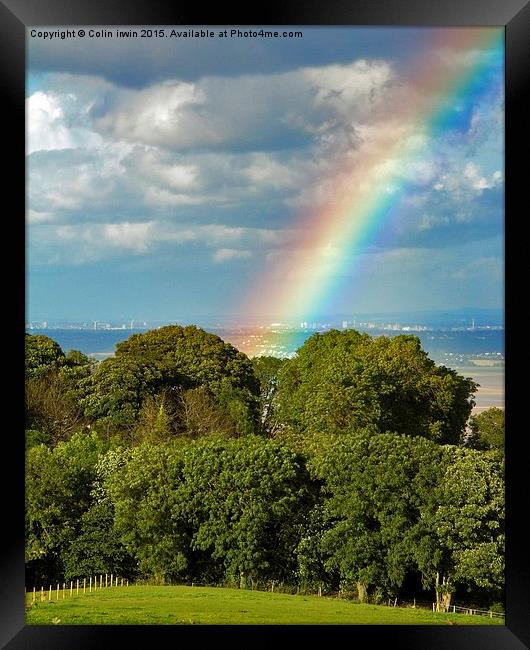  End of the rainbow Framed Print by Colin irwin