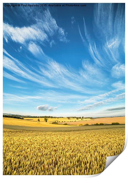   Northumberland Meets the Sky Print by Paul Appleby