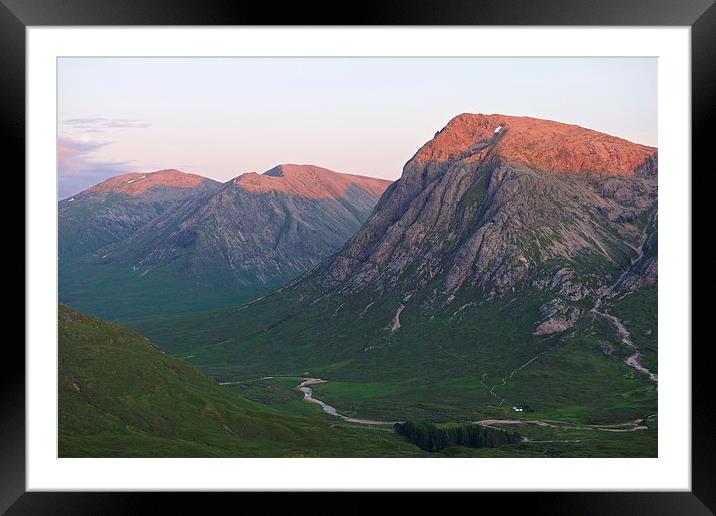  The three peaks of Glencoe Framed Mounted Print by Stephen Taylor