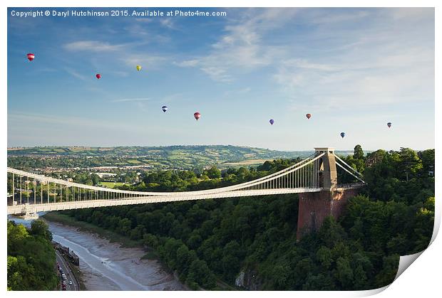 Bristol Balloon Fiesta 2015. Print by Daryl Peter Hutchinson