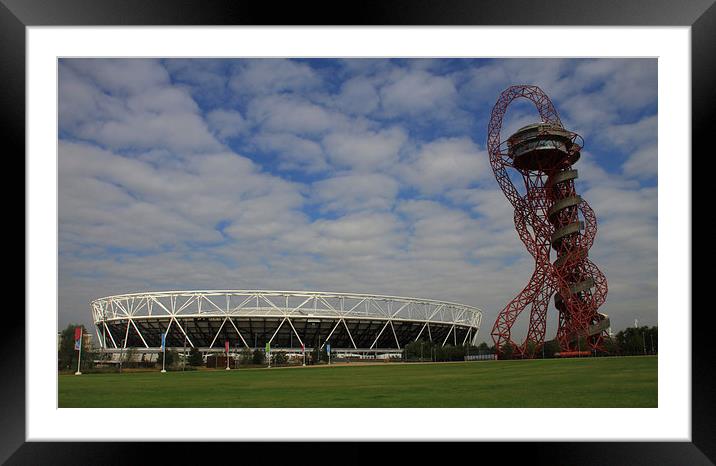Olympic Stadium Orbit Framed Mounted Print by David French