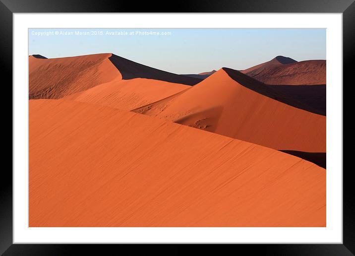  Shapes In The Desert  Framed Mounted Print by Aidan Moran