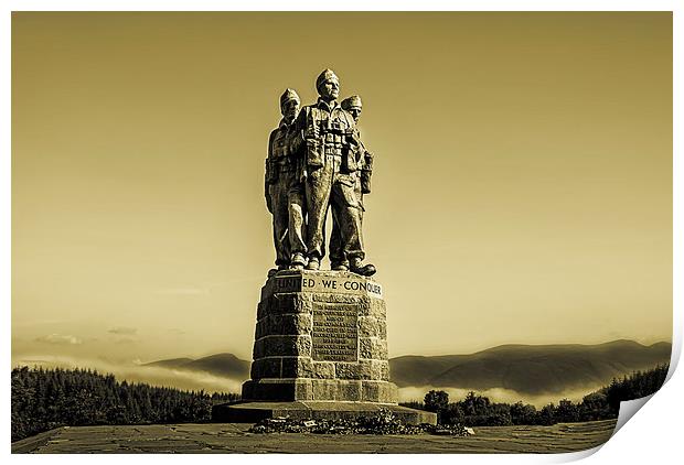 Commando Monument Print by Sam Smith