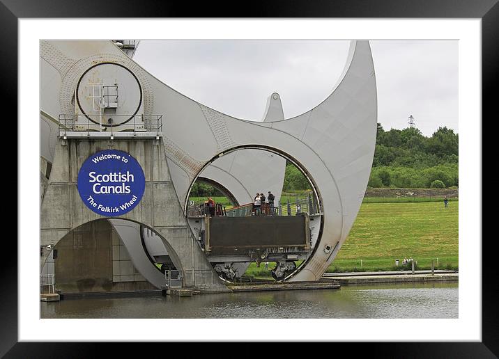 Falkirk Wheel Framed Mounted Print by Tony Murtagh