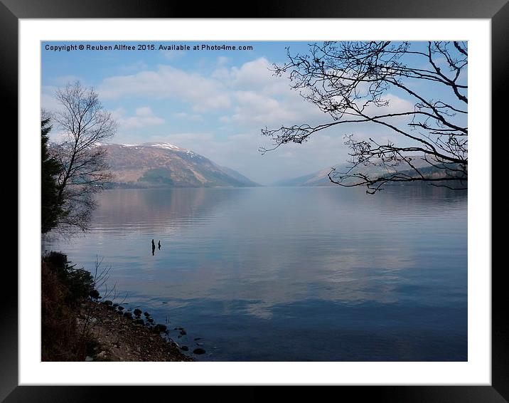  Lochness Scotland Framed Mounted Print by Reuben Allfree