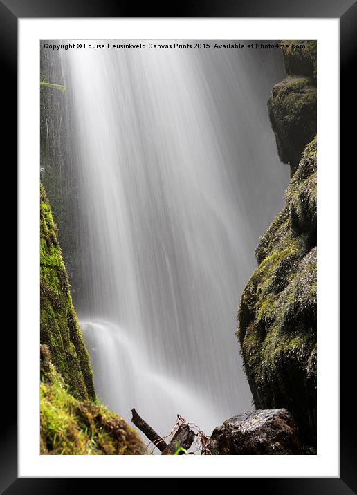 Aira Force, Gowbarrow Park, Lake District, Cumbria Framed Mounted Print by Louise Heusinkveld