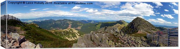 View from Chopok peak panorama Canvas Print by Laco Hubaty