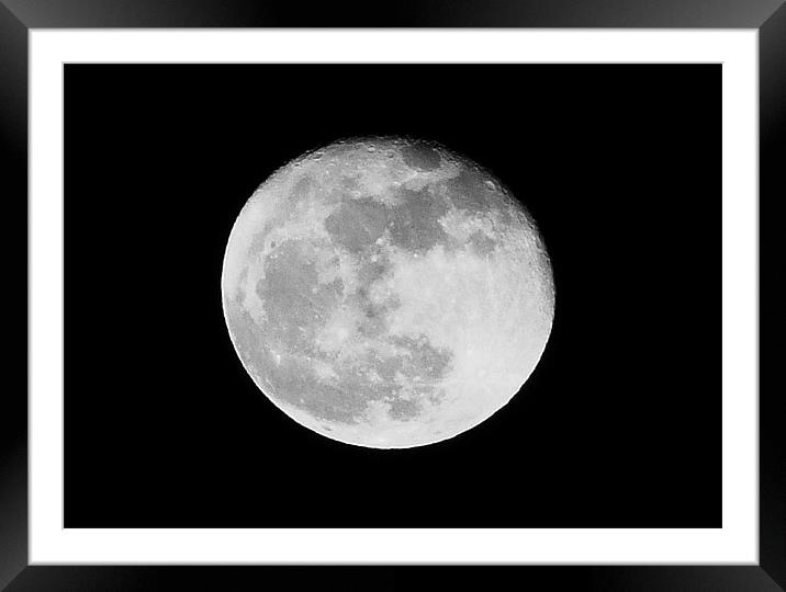 MOON Framed Mounted Print by Ray Bacon LRPS CPAGB