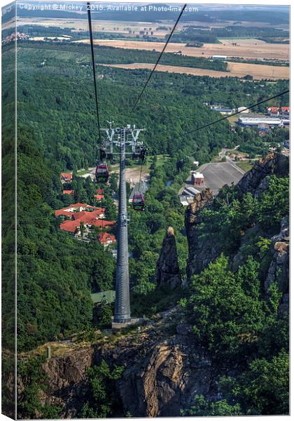 Gondola Hexentanzplatz Canvas Print by rawshutterbug 