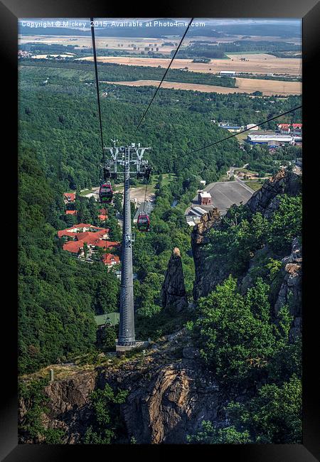 Gondola Hexentanzplatz Framed Print by rawshutterbug 