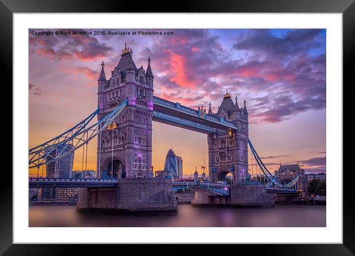  Tower Bridge Framed Mounted Print by Rich Wiltshire