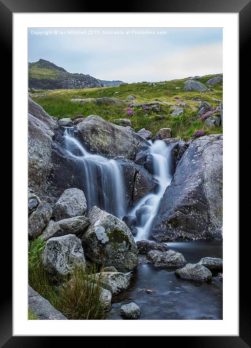  Siabod Waterfall Framed Mounted Print by Ian Mitchell
