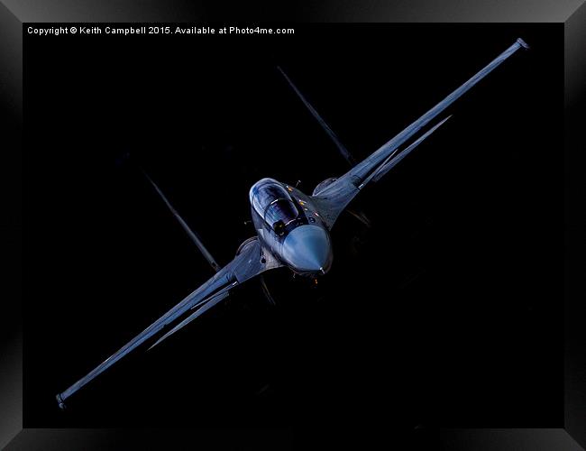  SU-30 Flanker - colour version Framed Print by Keith Campbell