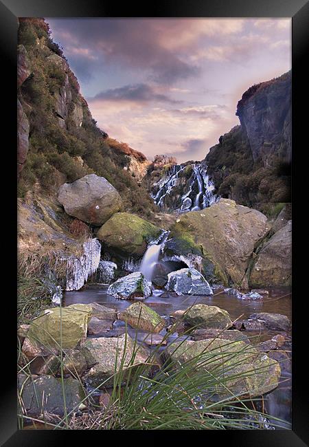 Waterfalls Framed Print by Darren Smith
