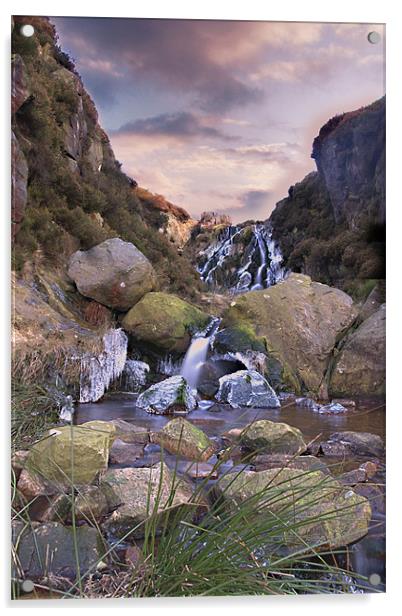 Waterfalls Acrylic by Darren Smith