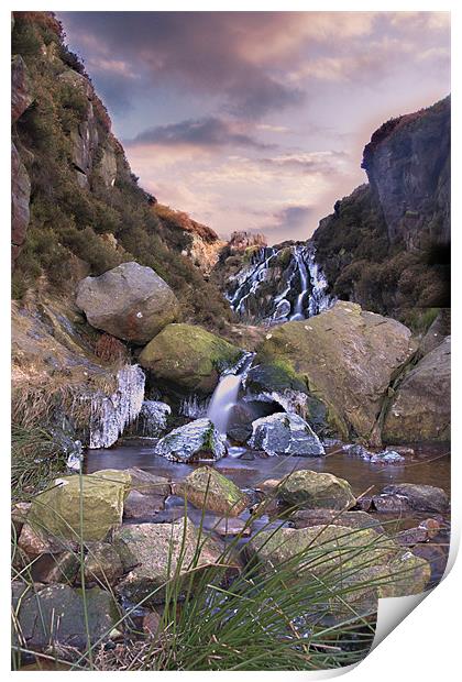 Waterfalls Print by Darren Smith