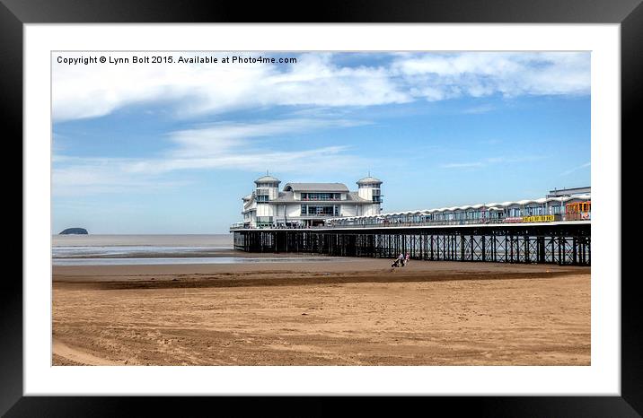  The Grand Pier Weston Super Mare Framed Mounted Print by Lynn Bolt