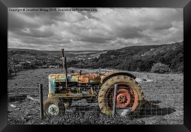  Abandoned Tractor Framed Print by Jonathan Wragg