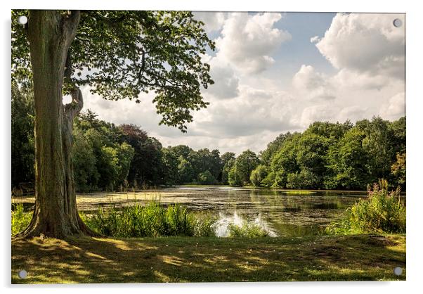  Nostell Priory Lake Acrylic by richard downes
