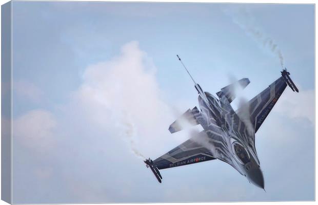 BELGIAN AIR COMPONENT F-16A MLU FIGHTING FALCON Canvas Print by Jason Green