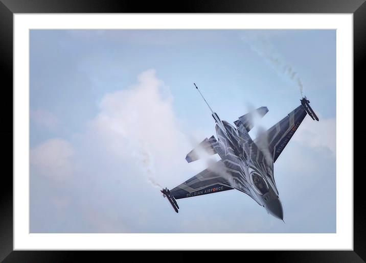 BELGIAN AIR COMPONENT F-16A MLU FIGHTING FALCON Framed Mounted Print by Jason Green