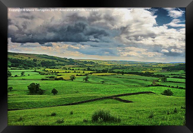  Danby Moors Framed Print by Marie Castagnoli