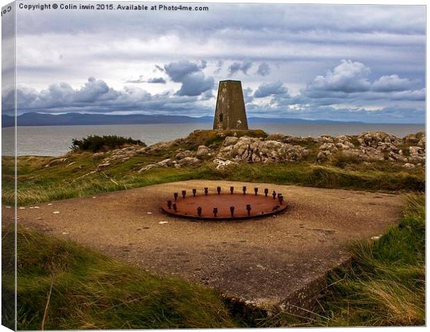  Gun Emplacements Penychain Canvas Print by Colin irwin