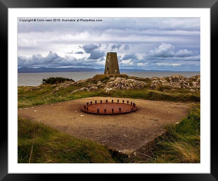  Gun Emplacements Penychain Framed Mounted Print by Colin irwin