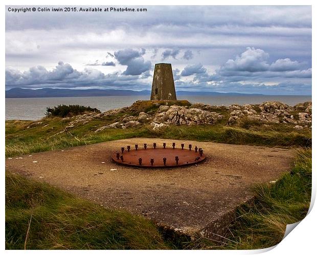  Gun Emplacements Penychain Print by Colin irwin
