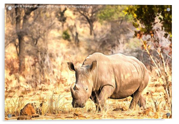Powerful Rhino Acrylic by Graham Prentice