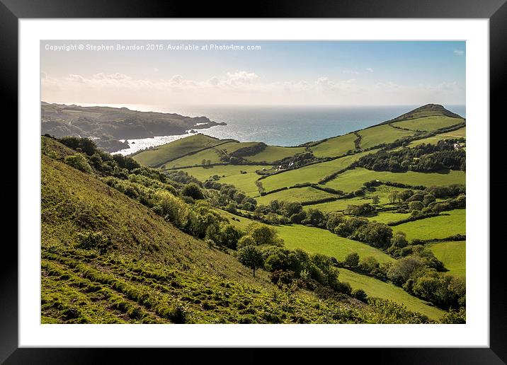  North Devon Coast with Little Hangman Framed Mounted Print by Stephen Beardon