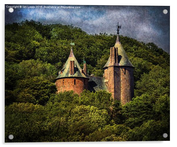  Castell Coch Acrylic by Ian Lewis