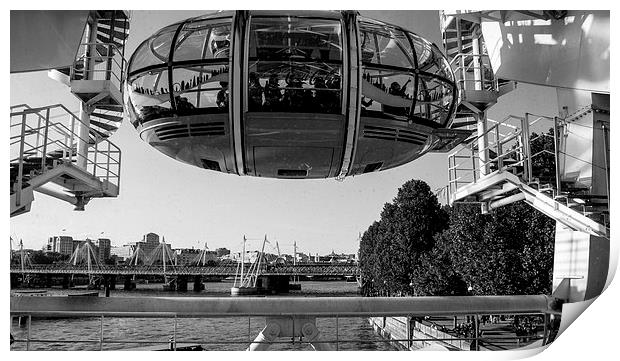  London Eye start Print by Simon Hackett