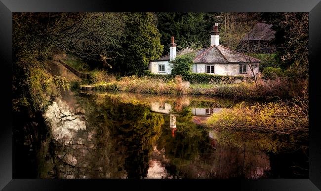  The White House on the Canal Framed Print by Colin Evans