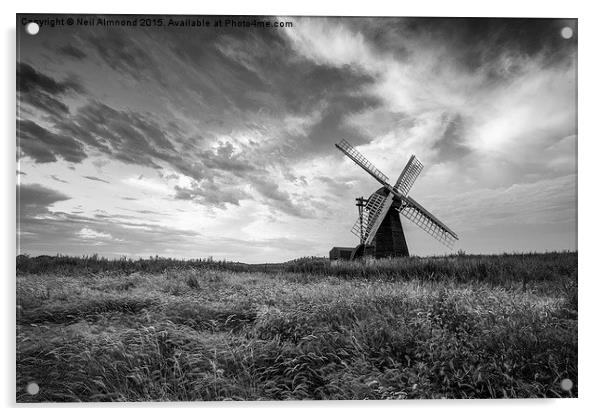  Herringfleet Windmill, Suffolk Acrylic by Neil Almnond