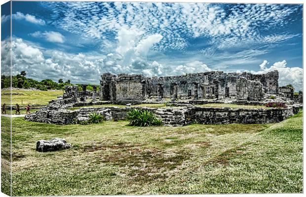 Ruin at Tulum  Canvas Print by Valerie Paterson