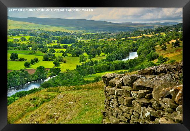 Teesdale View Framed Print by Martyn Arnold