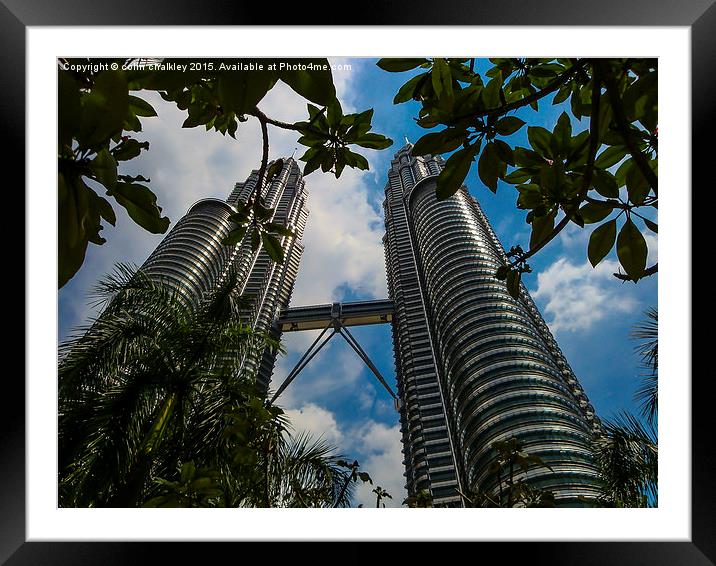  Petronas Towers - Kuala Lumpur  Framed Mounted Print by colin chalkley