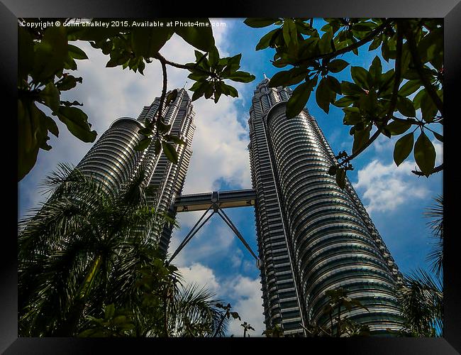  Petronas Towers - Kuala Lumpur  Framed Print by colin chalkley