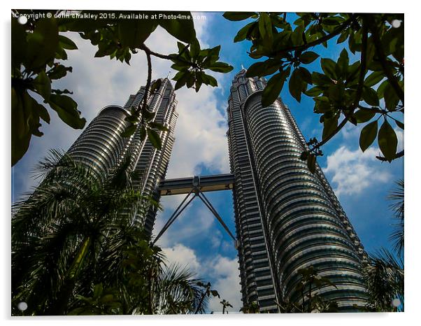  Petronas Towers - Kuala Lumpur  Acrylic by colin chalkley