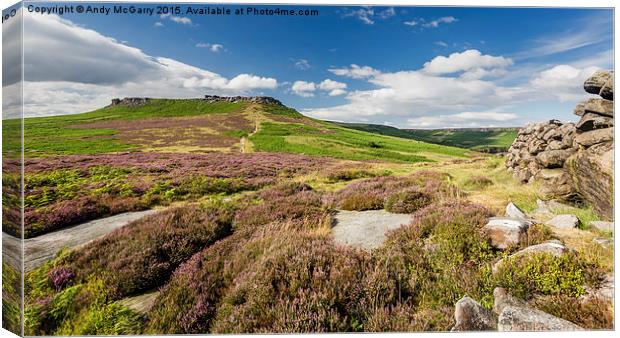  Higger Tor Canvas Print by Andy McGarry