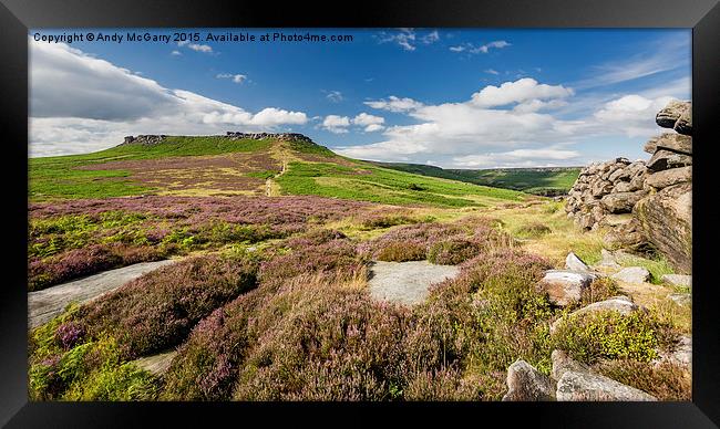  Higger Tor Framed Print by Andy McGarry