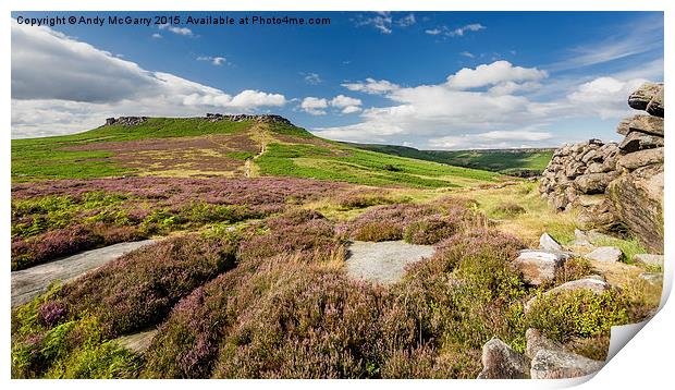  Higger Tor Print by Andy McGarry