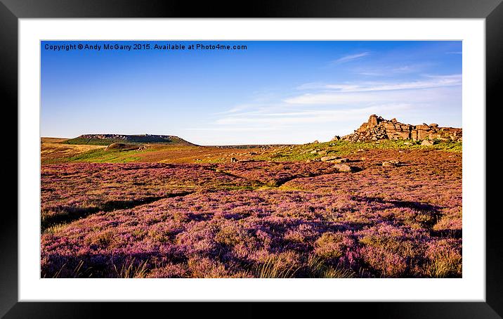  Hiiger Tor and Over Owler Framed Mounted Print by Andy McGarry