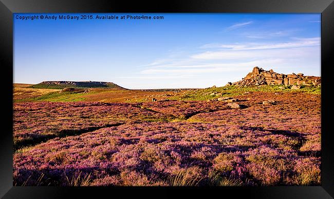  Hiiger Tor and Over Owler Framed Print by Andy McGarry